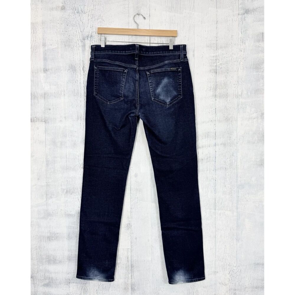 Joes Jeans Brixton Straight Narrow Mens 34 Distressed Stretch Mid-Rise Dark Wash